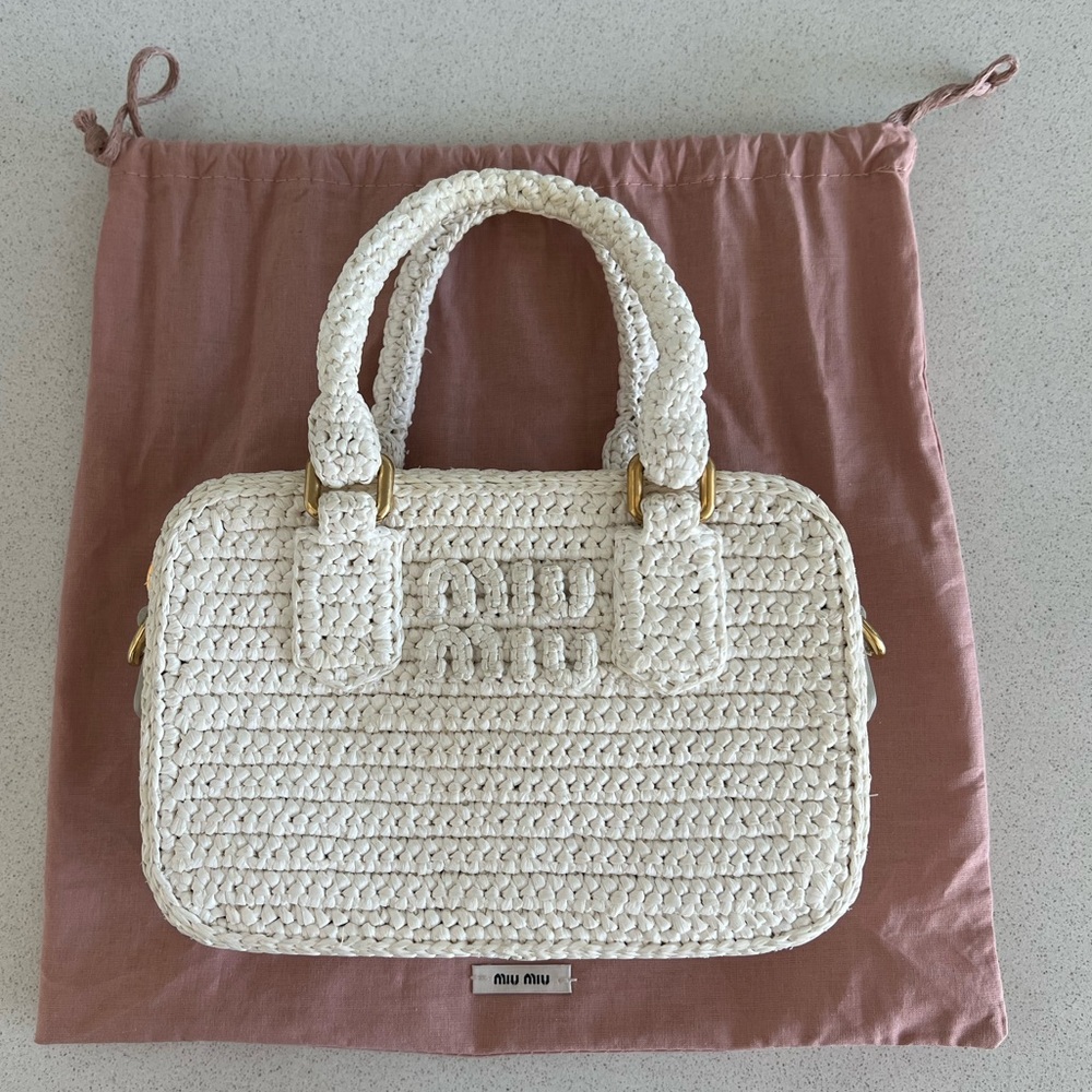 Miu Miu Arcadie Crochet Mini Bag